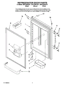 05 - Refrigerator Door Parts parts for Maytag Refrigerator MBF2556KEQ11 from AppliancePartsPros.com
