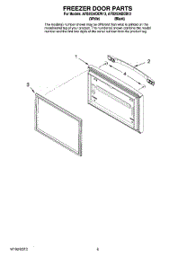 03 - Freezer Door Parts parts for Maytag Refrigerator AFB2534DEW13 from AppliancePartsPros.com