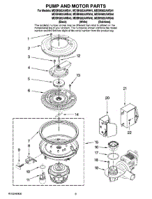 08 - Pump And Motor Parts parts for Maytag Dishwasher MDBH985AWS44 from AppliancePartsPros.com