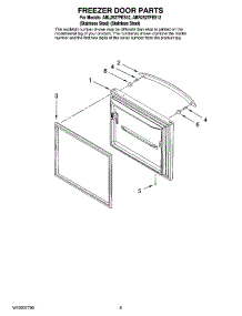 03 - Freezer Door Parts parts for Maytag Refrigerator ABL2527FES12 from AppliancePartsPros.com