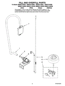 06 - Fill And Overfill Parts parts for Maytag Dishwasher MDB6701AWB0 from AppliancePartsPros.com