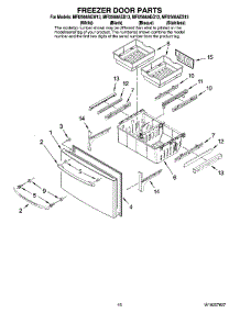 09 - Freezer Door Parts parts for Maytag Refrigerator MFI2568AEQ13 from AppliancePartsPros.com