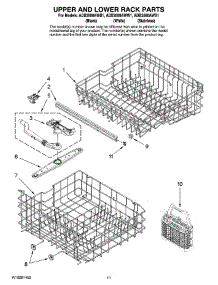 09 - Upper And Lower Rack Parts parts for Maytag Dishwasher ADB3500AWW1 from AppliancePartsPros.com