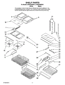 07 - Shelf Parts parts for Maytag Refrigerator AFB2534DEW13 from AppliancePartsPros.com