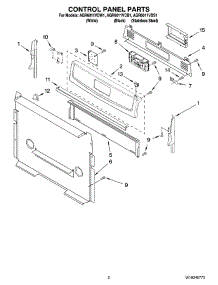 02 - Control Panel Parts parts for Maytag Range AGR6011VDS1 from AppliancePartsPros.com