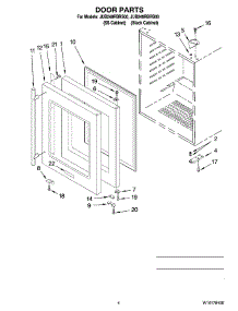 03 - Door Parts parts for Maytag Wine Cooler JUB248RBRS00 from AppliancePartsPros.com