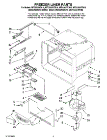 02 - Freezer Liner Parts parts for Maytag Refrigerator MFD2562VEB10 from AppliancePartsPros.com