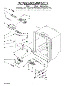 03 - Refrigerator Liner Parts parts for Maytag Refrigerator MFD2562KES11 from AppliancePartsPros.com