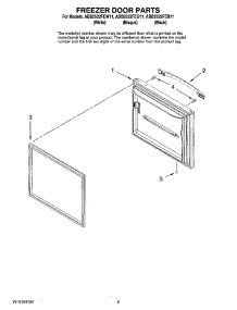 03 - Freezer Door Parts parts for Maytag Refrigerator ABB2522FEQ11 from AppliancePartsPros.com