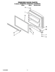 06 - Freezer Door Parts, Optional Parts parts for Maytag Refrigerator A9RXNMFWW00 from AppliancePartsPros.com