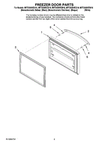 03 - Freezer Door Parts parts for Maytag Refrigerator MFF2558VEW10 from AppliancePartsPros.com