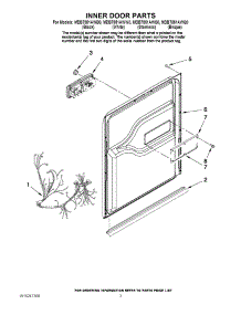 03 - Inner Door Parts parts for Maytag Dishwasher MDB7851AWQ0 from AppliancePartsPros.com