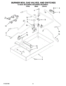 02 - Burner Box, Gas Valves, And Switches, Optional Parts (Not Included) parts for Maytag Cooktop MGC4436BDB0 from AppliancePartsPros.com