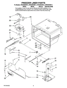 05 - Freezer Liner Parts parts for Maytag Refrigerator AFI2538AES12 from AppliancePartsPros.com