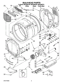 03 - Bulkhead Parts parts for Maytag Dryer MEDZ600TB2 from AppliancePartsPros.com