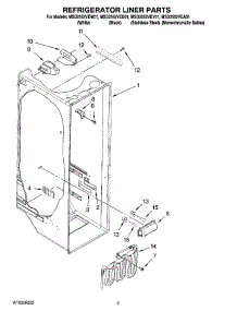 02 - Refrigerator Liner Parts parts for Maytag Refrigerator MSD2552VEY01 from AppliancePartsPros.com