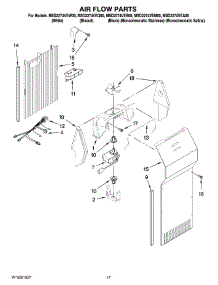 10 - Air Flow Parts parts for Maytag Refrigerator MSD2274VEW00 from AppliancePartsPros.com