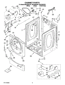 02 - Cabinet Parts parts for Maytag Dryer MGDZ600TW1 from AppliancePartsPros.com