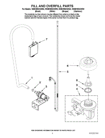 06 - Fill And Overfill Parts parts for Maytag Dishwasher MDBH980AWW0 from AppliancePartsPros.com