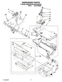 04 - Dispenser Parts parts for Maytag Washer MHWE500VP00 from AppliancePartsPros.com