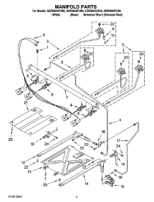 03 - Manifold Parts parts for Maytag Range AGR5844VDD0 from AppliancePartsPros.com