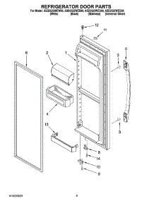 06 - Refrigerator Door Parts parts for Maytag Refrigerator ASD2522WED00 from AppliancePartsPros.com