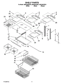 06 - Shelf Parts parts for Maytag Refrigerator ABB1922FEQ2 from AppliancePartsPros.com