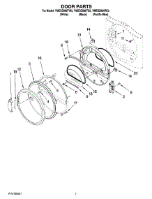 04 - Door Parts, Optional Parts (Not Included) parts for Maytag Dryer YMEDZ600TB2 from AppliancePartsPros.com