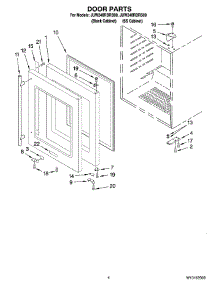 03 - Door Parts parts for Maytag Wine Cooler JUW248RBRS00 from AppliancePartsPros.com