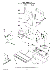 07 - Unit Parts parts for Maytag Refrigerator ABB1927VEB1 from AppliancePartsPros.com
