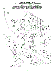 03 - Manifold Parts parts for Maytag Range MGR6775BDW13 from AppliancePartsPros.com