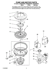08 - Pump And Motor Parts parts for Maytag Dishwasher ADB3500AWW0 from AppliancePartsPros.com