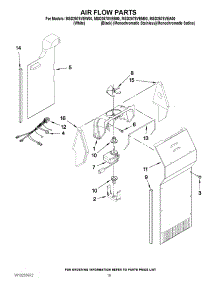 11 - Air Flow Parts parts for Maytag Refrigerator MSD2578VEA00 from AppliancePartsPros.com