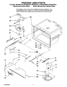 06 - Freezer Liner Parts parts for Maytag Refrigerator MFI2569VEW10 from AppliancePartsPros.com