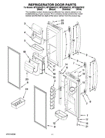 06 - Refrigerator Door Parts parts for Maytag Refrigerator MFI2568AEW12 from AppliancePartsPros.com