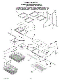 07 - Shelf Parts parts for Maytag Refrigerator ABL2533FES12 from AppliancePartsPros.com