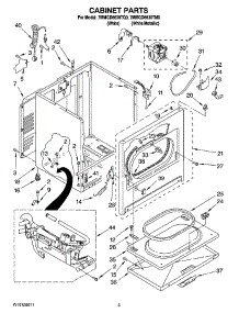 02 - Cabinet Parts parts for Maytag Dryer 7MMGD6630TM0 from AppliancePartsPros.com