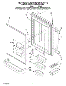 04 - Refrigerator Door Parts parts for Maytag Refrigerator ABB2527DEW14 from AppliancePartsPros.com