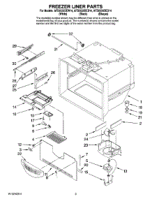 02 - Freezer Liner Parts parts for Maytag Refrigerator AFD2535DEW14 from AppliancePartsPros.com
