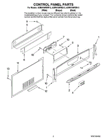 02 - Control Panel Parts parts for Maytag Range AGR5725RDB13 from AppliancePartsPros.com