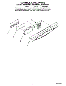 02 - Control Panel Parts parts for Maytag Dishwasher MDB9750BWB10 from AppliancePartsPros.com