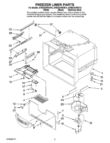 02 - Freezer Liner Parts parts for Maytag Refrigerator AFB2234WEB10 from AppliancePartsPros.com