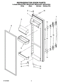 06 - Refrigerator Door Parts parts for Maytag Refrigerator MSD2242VEW01 from AppliancePartsPros.com