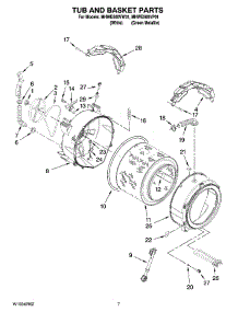 05 - Tub And Basket Parts parts for Maytag Washer MHWE500VW01 from AppliancePartsPros.com