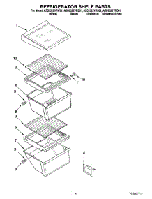 03 - Refrigerator Shelf Parts parts for Maytag Refrigerator ASD2522VRD01 from AppliancePartsPros.com