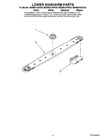 04 - Lower Washarm Parts parts for Maytag Dishwasher MDB6601AWW46 from AppliancePartsPros.com