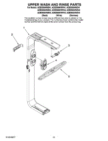 10 - Upper Wash And Rinse Parts, Optional Parts (Not Included) parts for Maytag Dishwasher ADB3500AWS44 from AppliancePartsPros.com