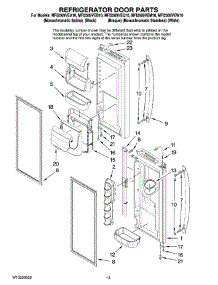 07 - Refrigerator Door Parts parts for Maytag Refrigerator MFI2569VEB10 from AppliancePartsPros.com
