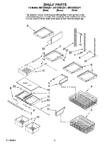 07 - Shelf Parts parts for Maytag Refrigerator MBF2556KEB11 from AppliancePartsPros.com