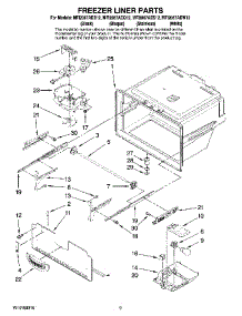 05 - Freezer Liner Parts parts for Maytag Refrigerator MFI2067AEW12 from AppliancePartsPros.com